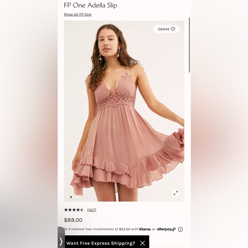 Free People One Adela Slip Dress